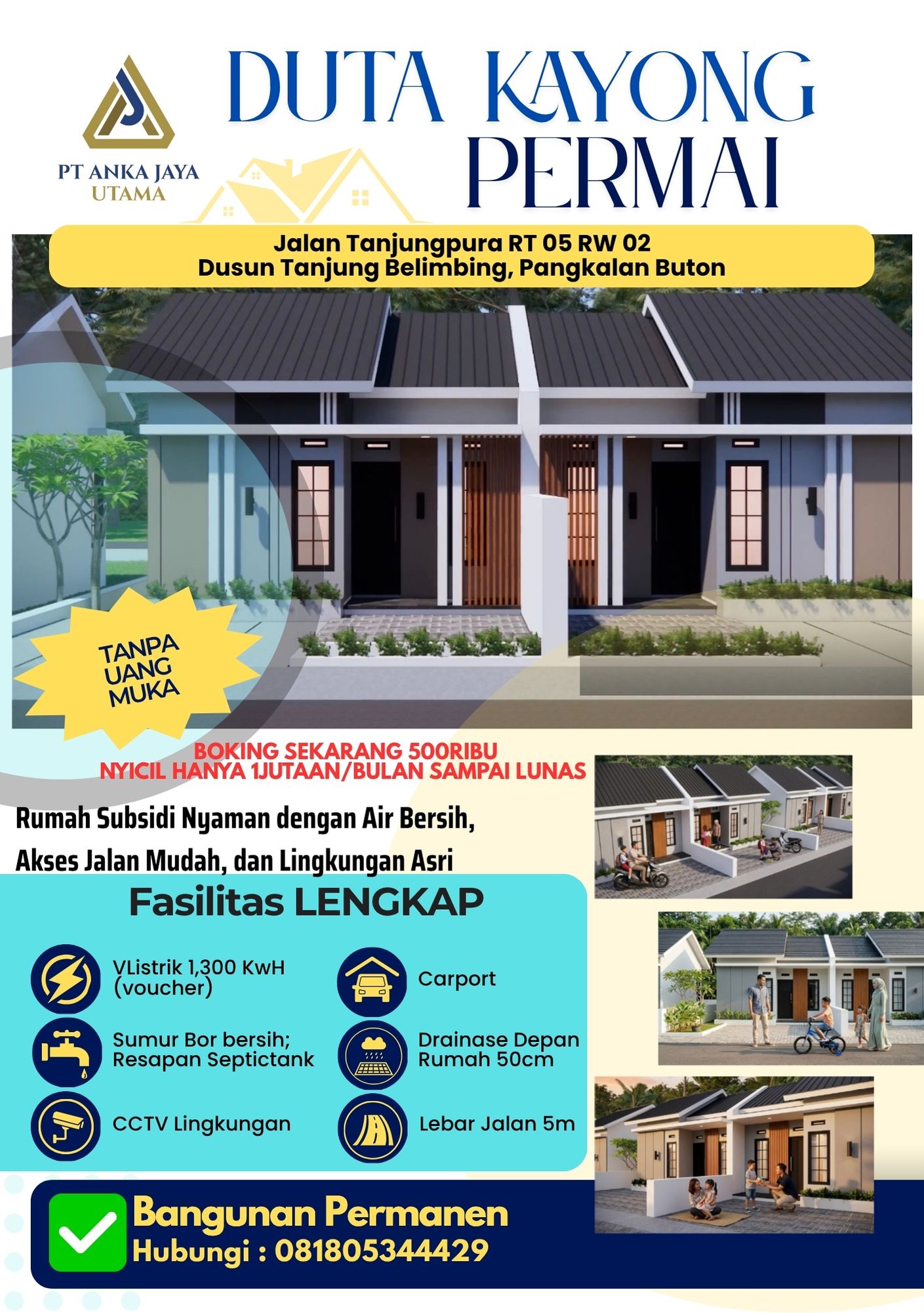 Poster pemasaran Duta Kayong Permai PT Anka Jaya Utama